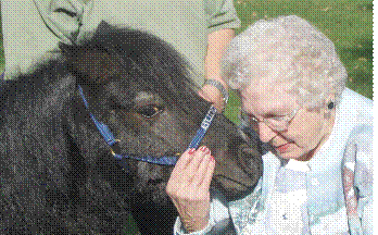 resident with horse