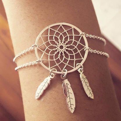Feather Dream Catcher Bracelet
