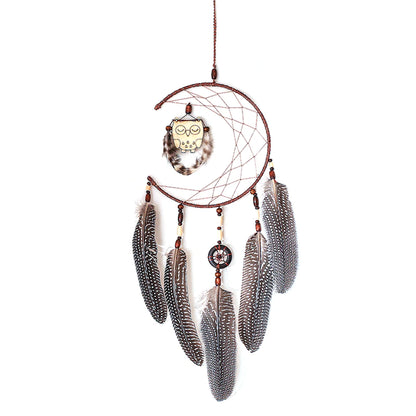 Authentic dream catcher owl