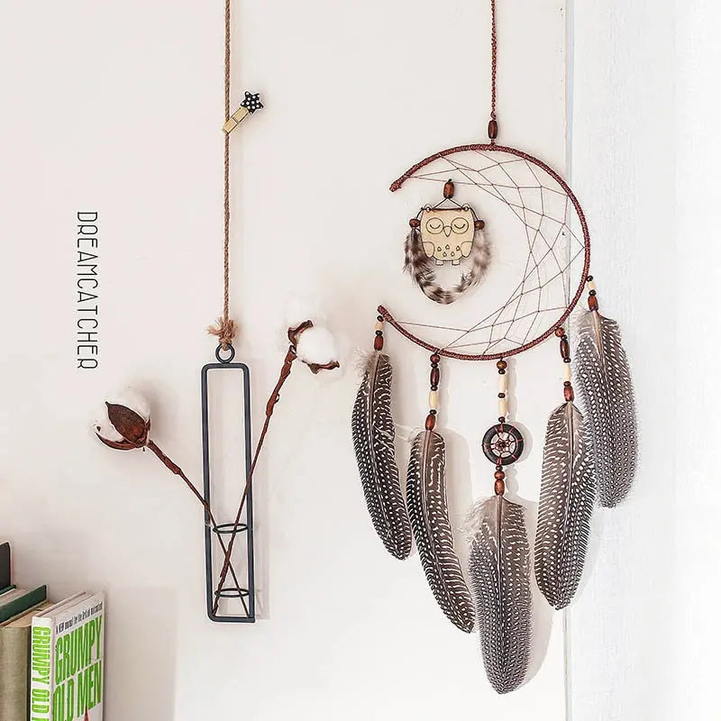 Authentic dreamcatcher owl