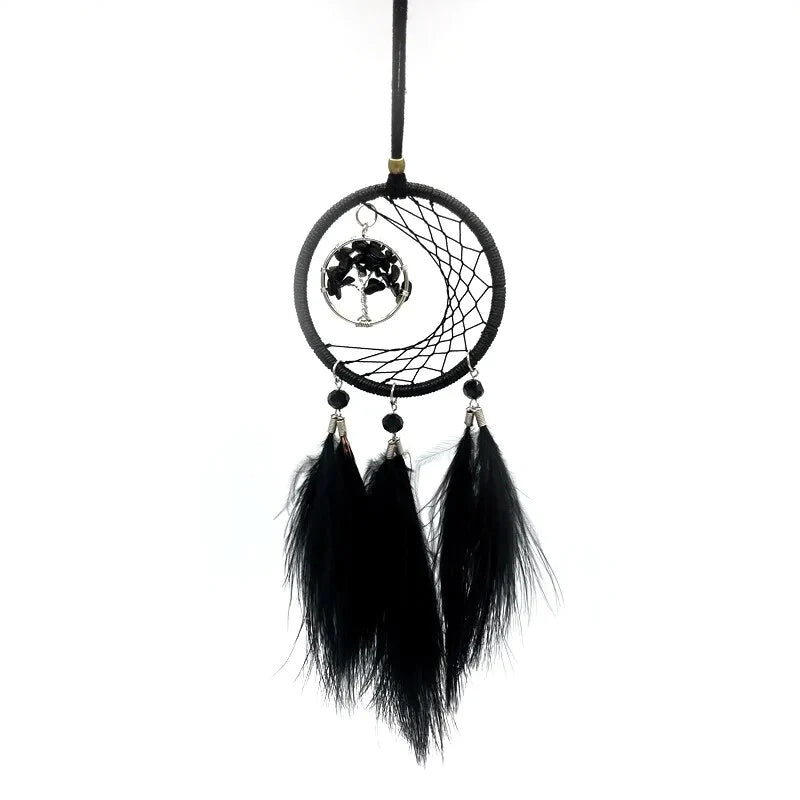 Black dream catcher for car