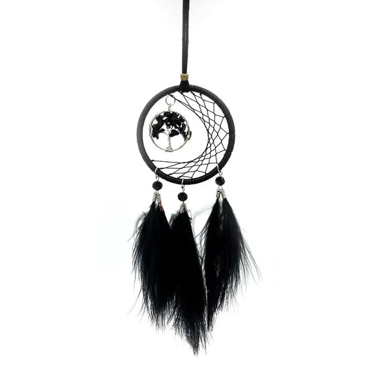 Black dream catcher for car