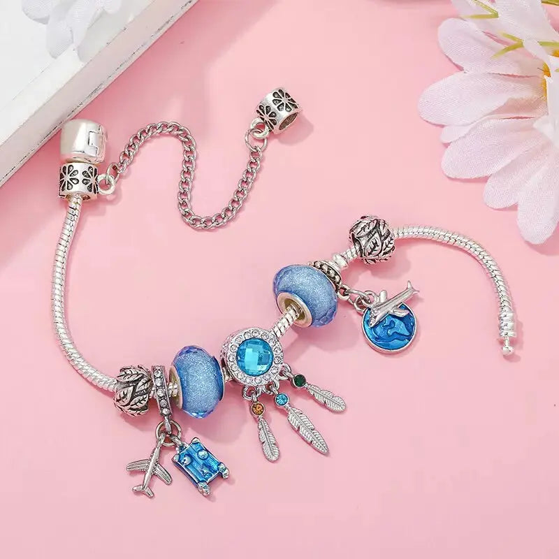 Turquoise dream catcher bracelet