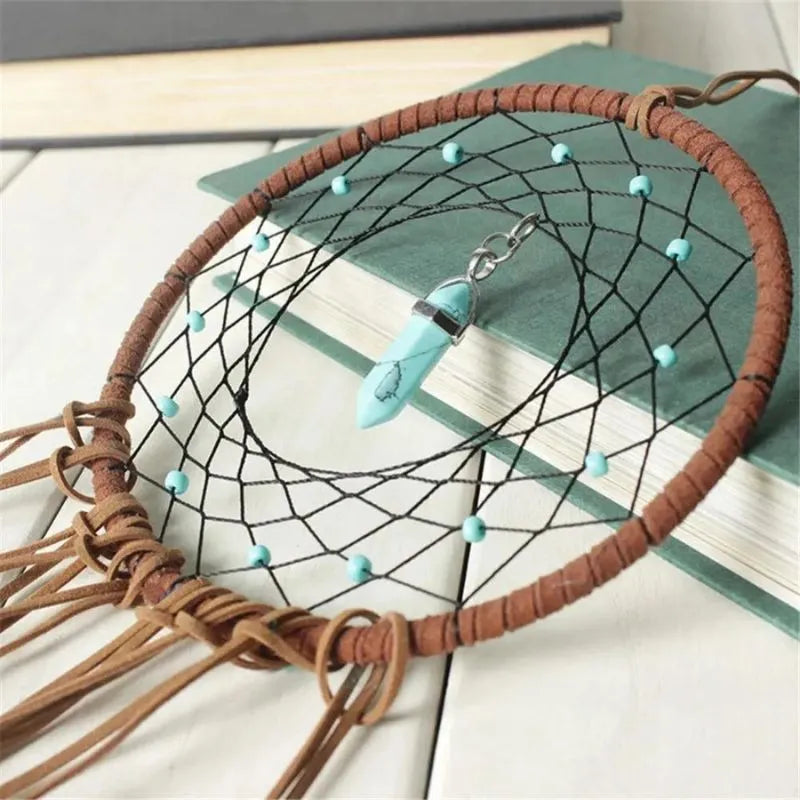 blue stone dream catcher