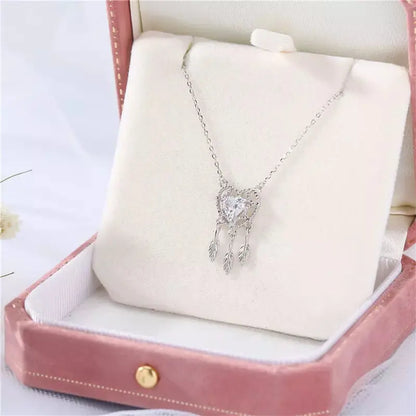 diamond dreamcatcher necklace