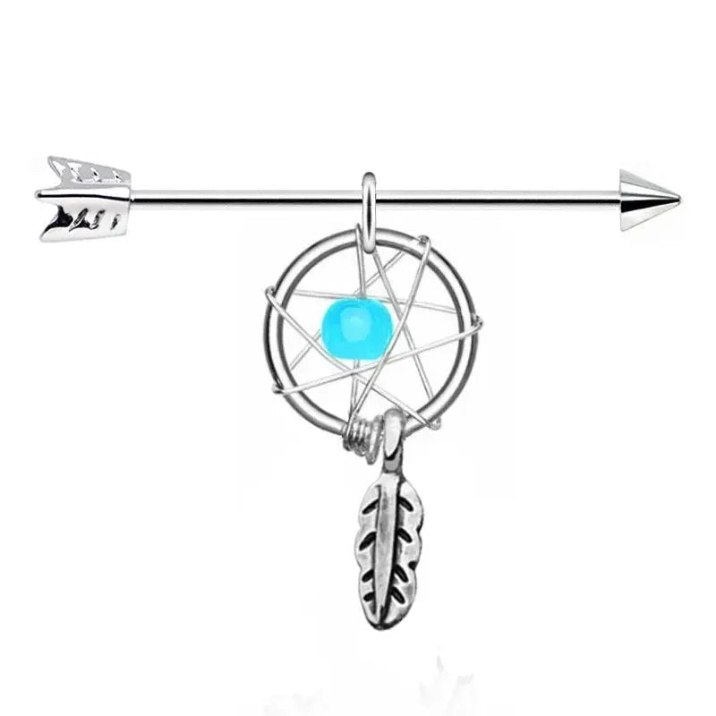 Dream catcher cartilage earrings