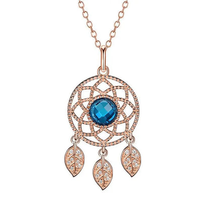 Dream Catcher necklace rose gold