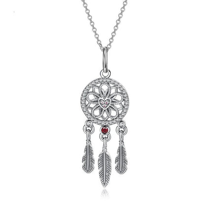 dream catcher necklace rhinestone