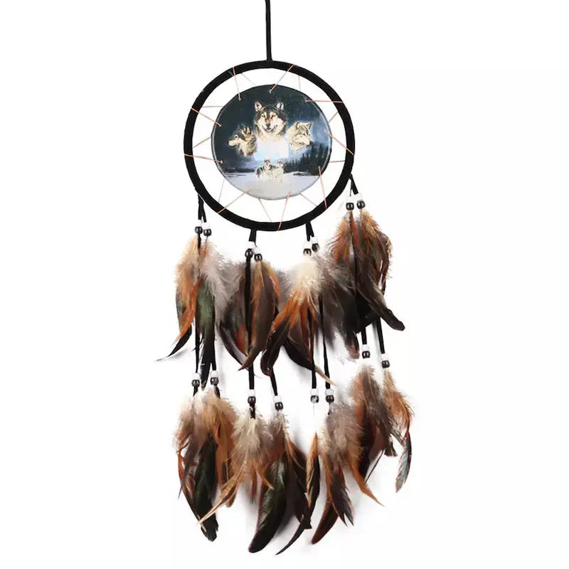 Dream Catcher with wolf