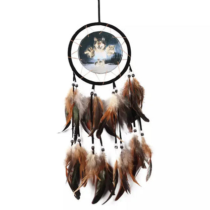 Dream Catcher with wolf