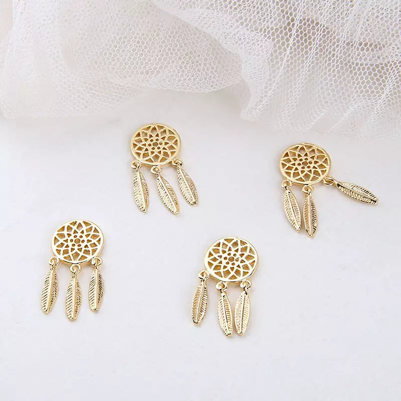earrings stud dreamcatcher