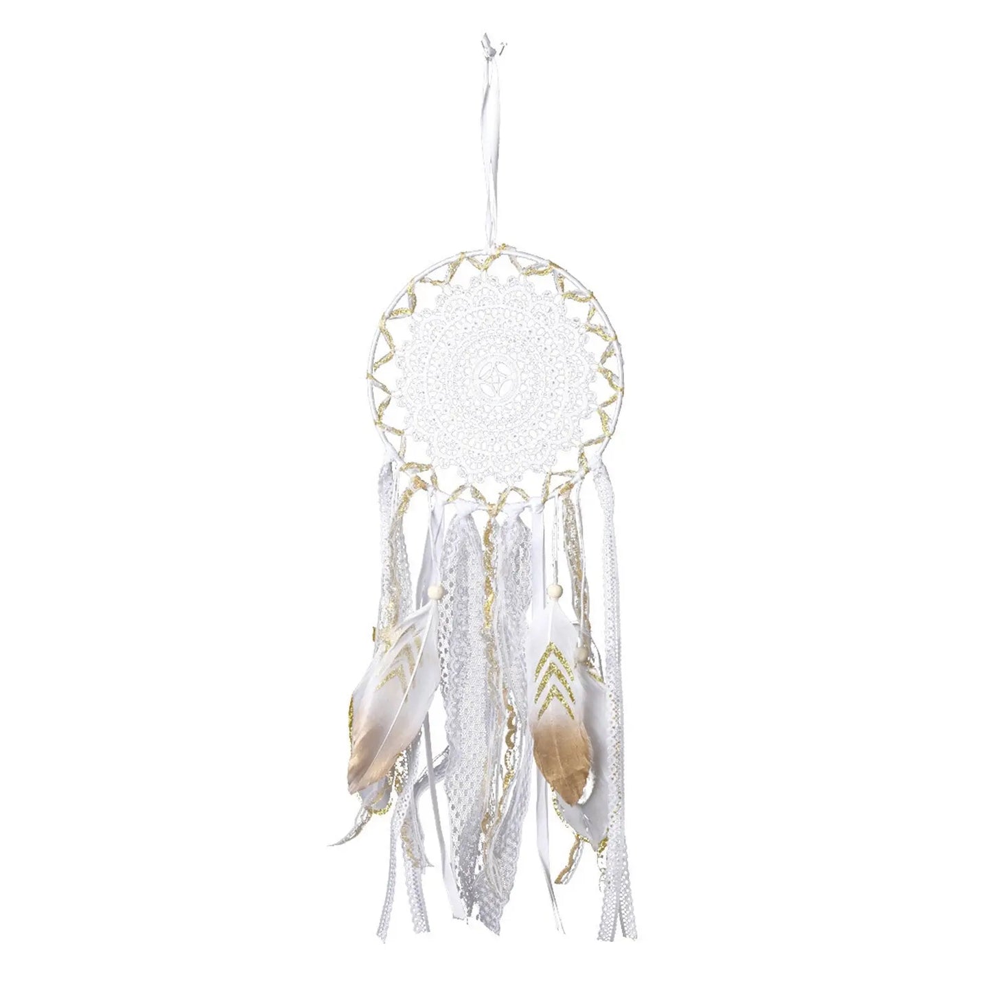 Gold dream catcher
