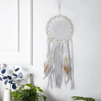 Gold dream catcher