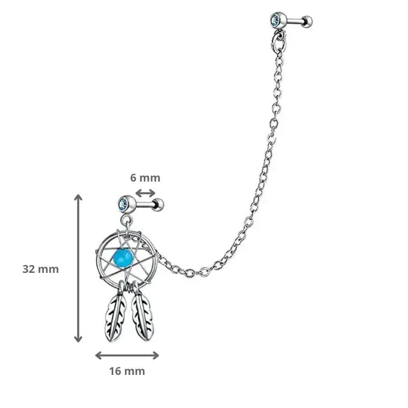 Helix earring dream catcher