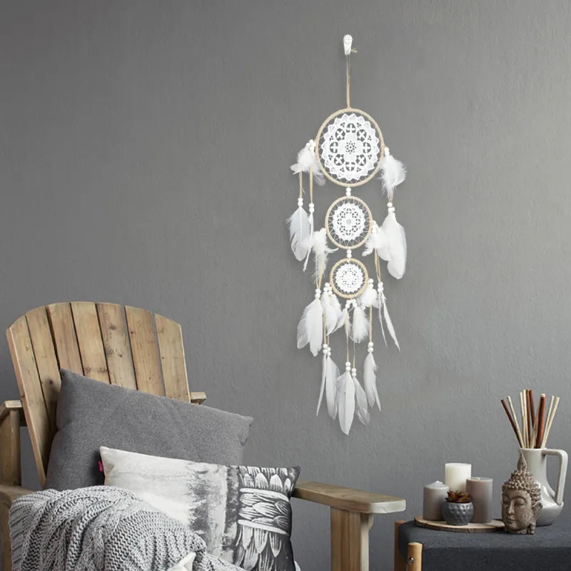 Large White Dreamcatcher