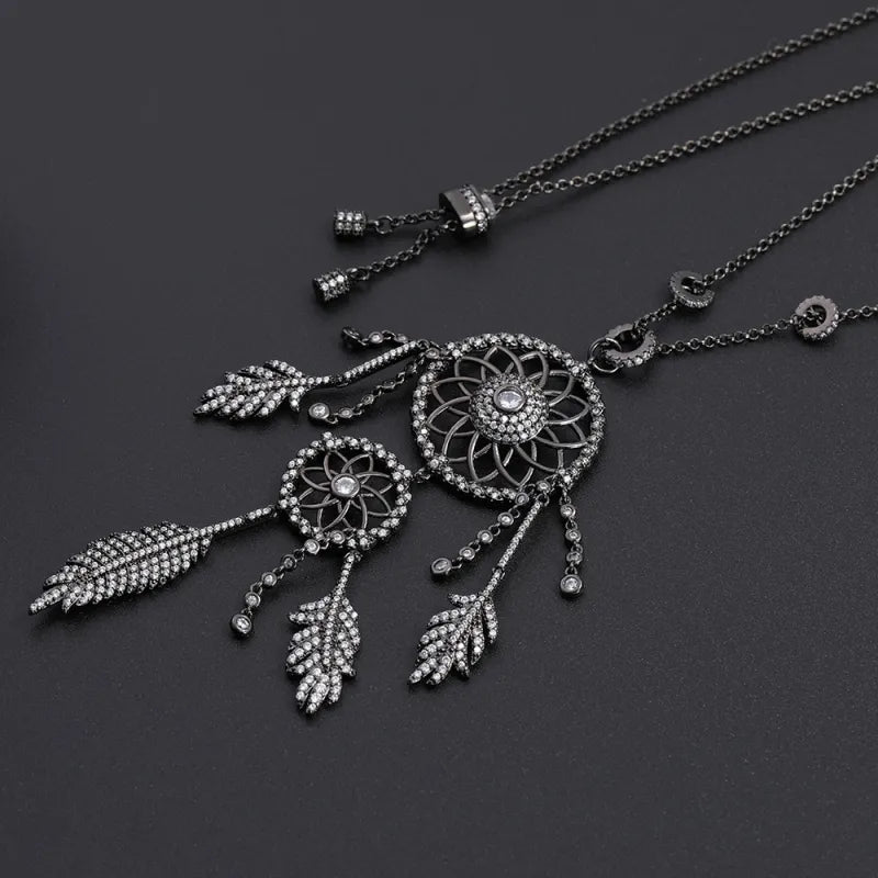 Long Dream Catcher Necklace