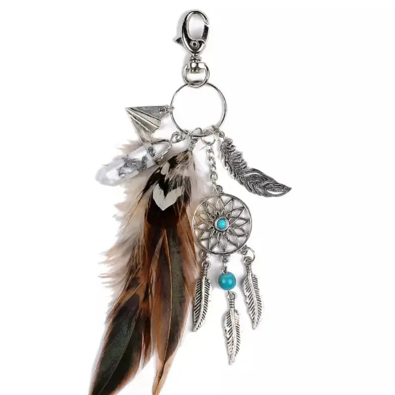 mini dream catcher keychain