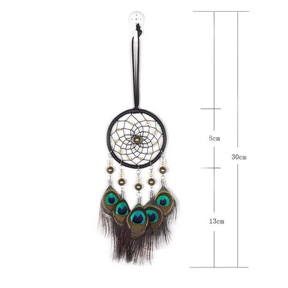 Peacock dream catcher