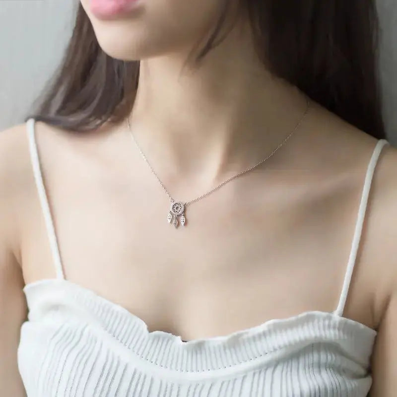 real indian dream catcher necklace