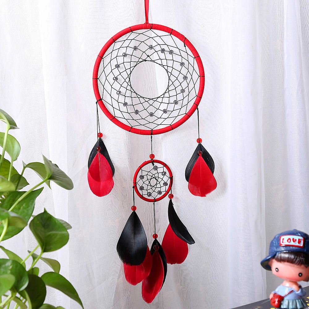 red black dreamcatcher
