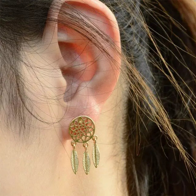 stud dream catcher earrings