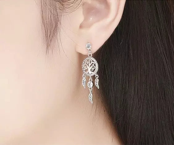 tree of life dreamcatcher earrings