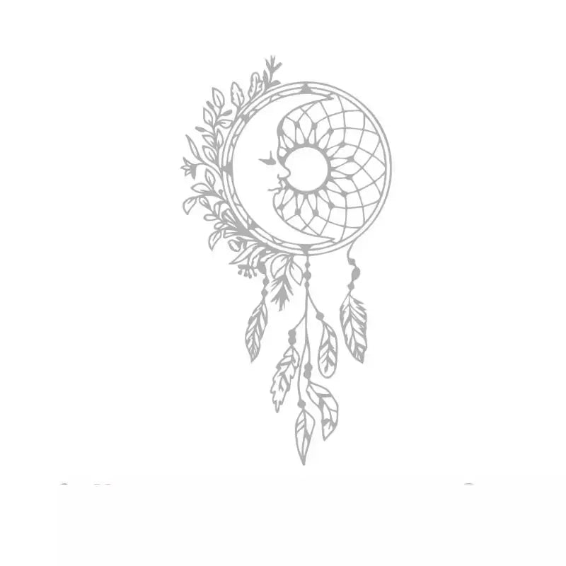 grey dream catcher decal
