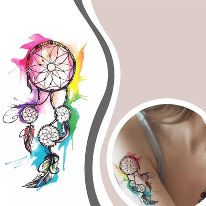 Colored Dream Catcher tattoo